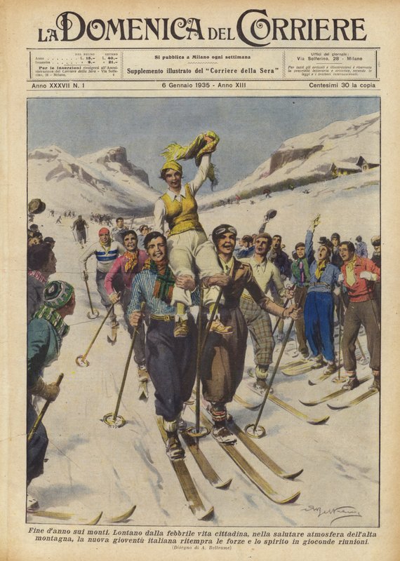 Slut på skador på bergen av Achille Beltrame