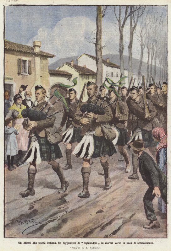 De allierade på den italienska fronten av Achille Beltrame