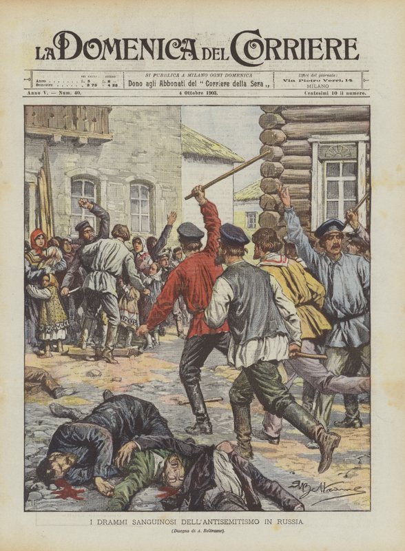 Antisemitismens blodiga drama i Ryssland av Achille Beltrame