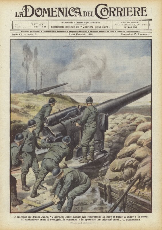 Sjömännen på Nedre Piave av Achille Beltrame
