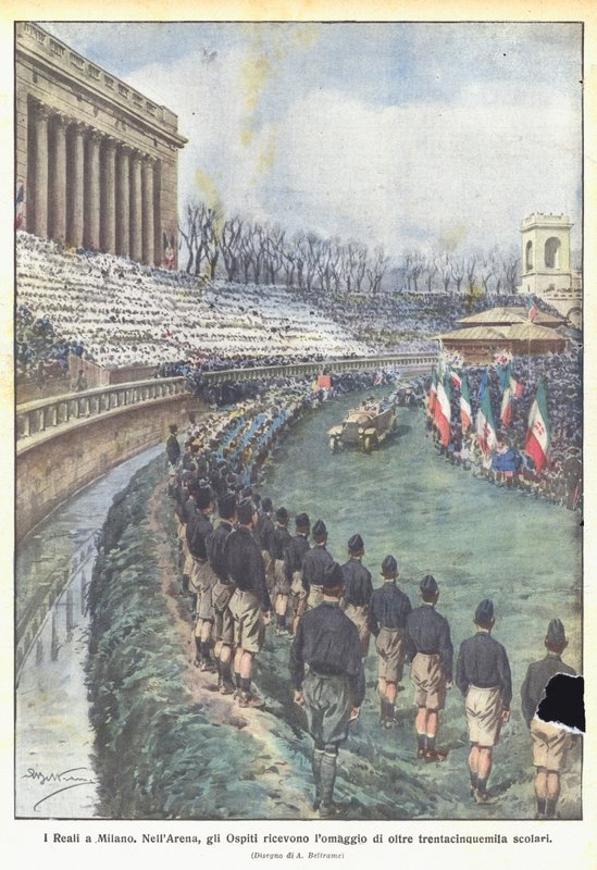 De kungliga i Milano av Achille Beltrame