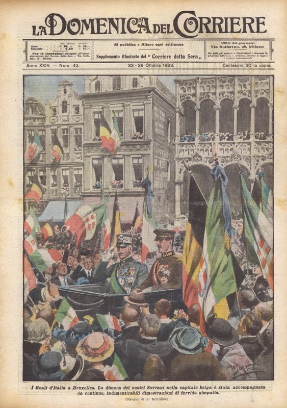 Italiens kungliga i Bryssel av Achille Beltrame