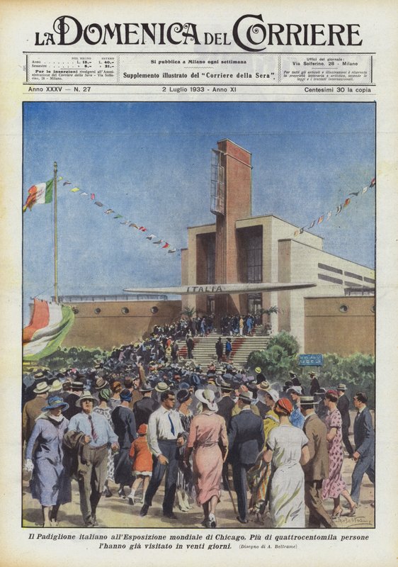 Den italienska paviljongen på Chicago World Exhibition av Achille Beltrame
