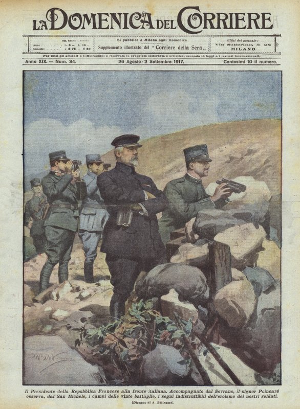 Republikens president på den italienska fronten av Achille Beltrame