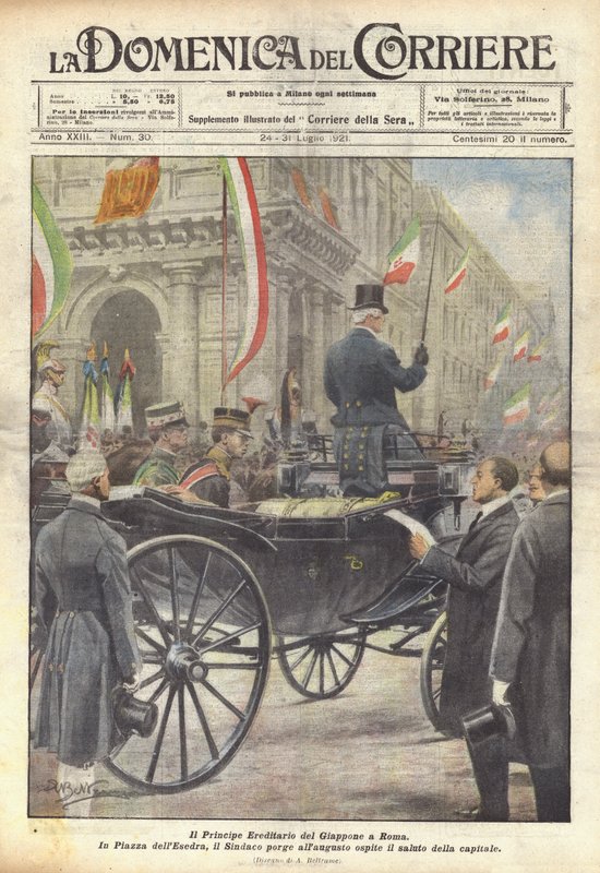 Kronprinsen av Japan i Rom av Achille Beltrame