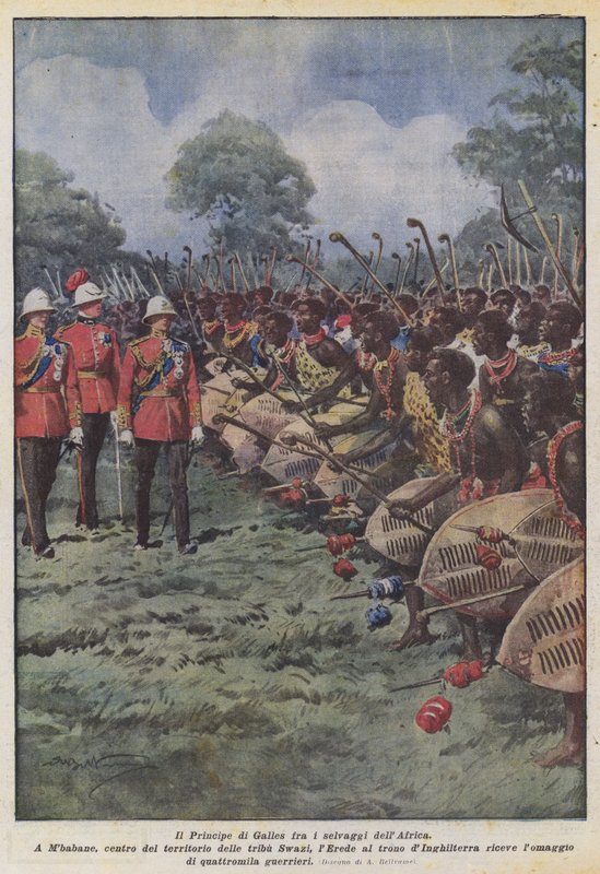 Prinsen av Wales bland Afrikas vildar av Achille Beltrame