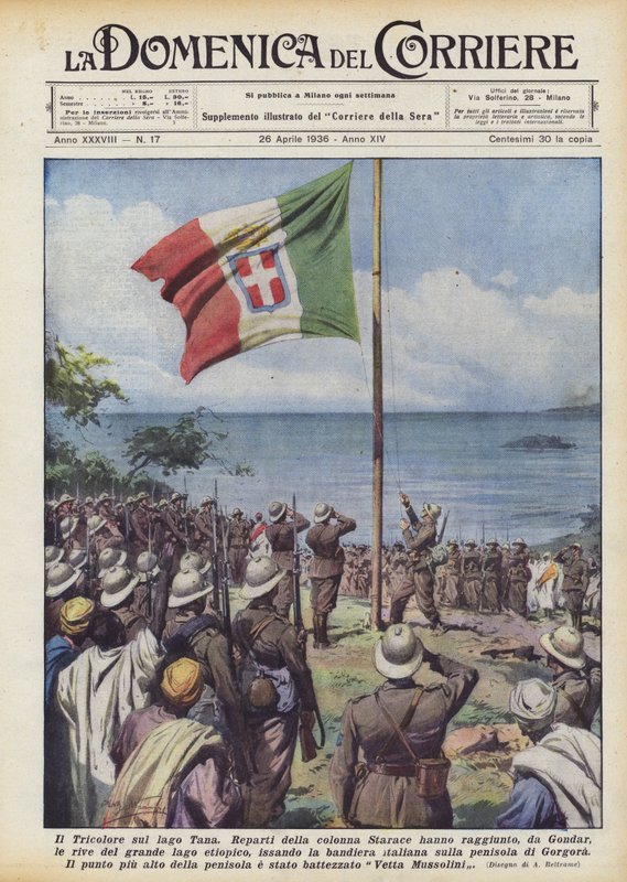 Tricoloren vid Tanasjön av Achille Beltrame