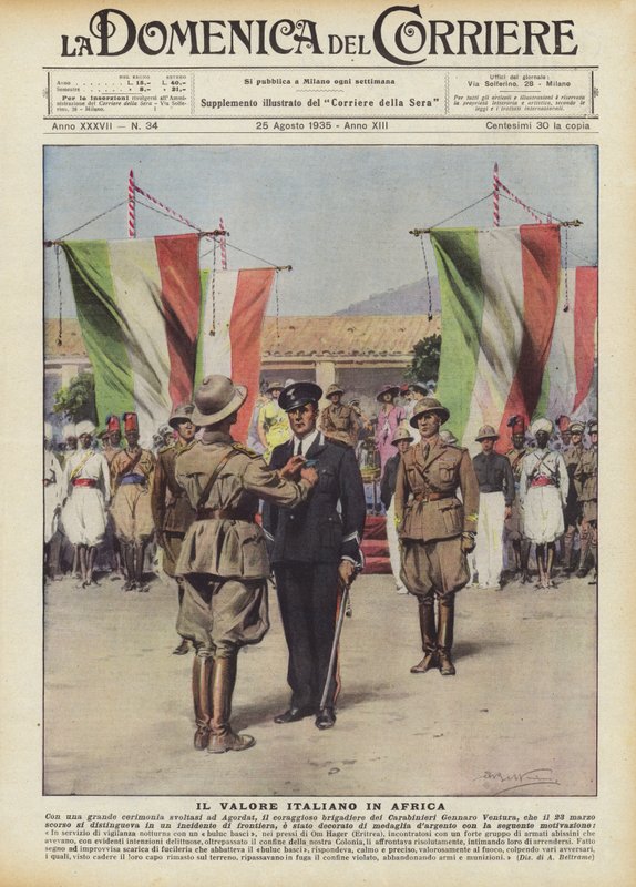 Det italienska värdet i Afrika av Achille Beltrame