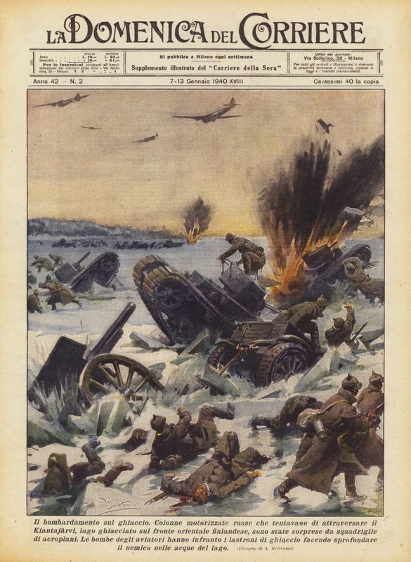 Bombningen på isen av Achille Beltrame