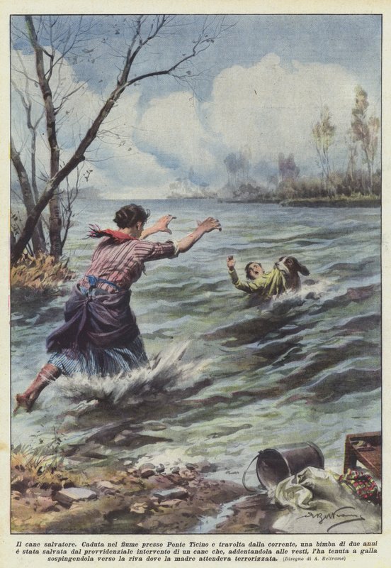 Frälsarens hund av Achille Beltrame