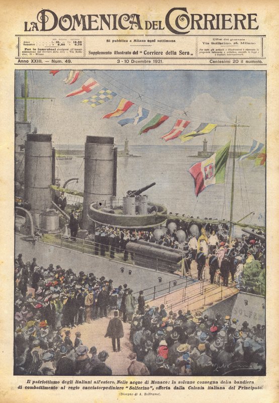 Italienarnas patriotism utomlands av Achille Beltrame
