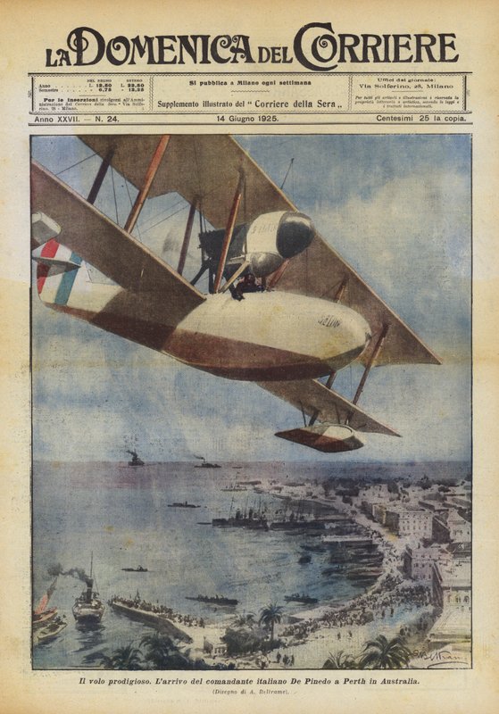 Den fantastiska flygningen av Achille Beltrame