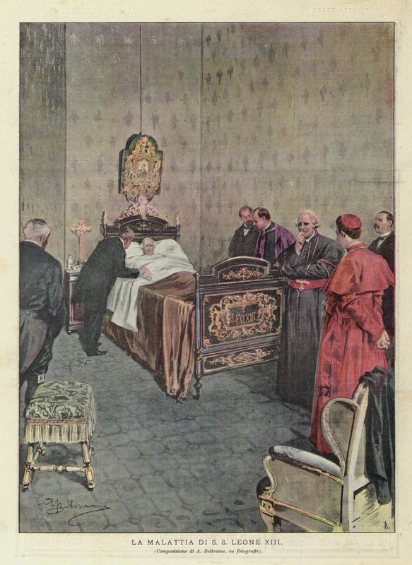 Sjukdomen hos SS Leo XIII av Achille Beltrame