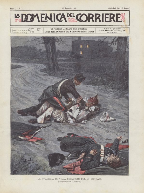 Tragedin i Villa Bellocchi den 29 januari av Achille Beltrame