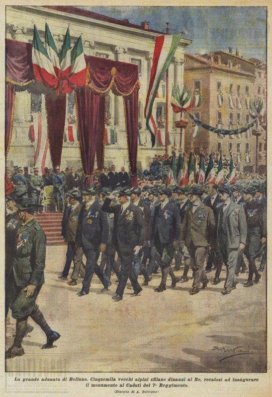 Bellunos stora sammankomst av Achille Beltrame