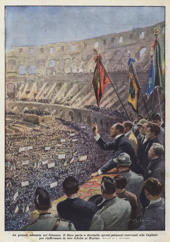 Den stora sammankomsten i Colosseum av Achille Beltrame