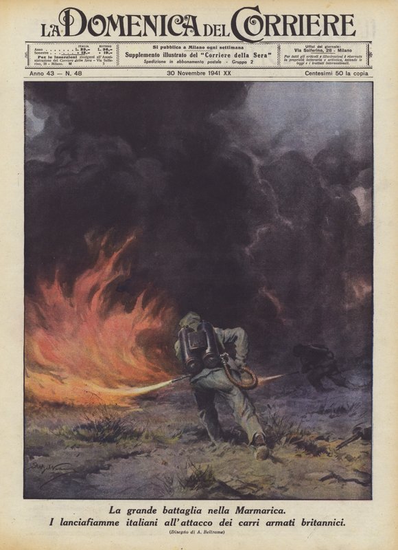 Det stora slaget i Marmarica av Achille Beltrame