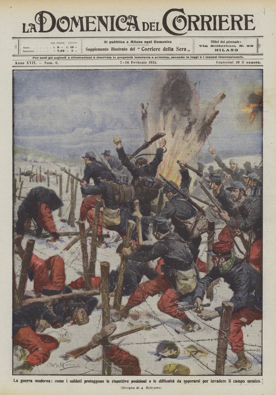 Modern krigföring, hur skyddar soldater sina respektive positioner och svårigheterna att övervinna? av Achille Beltrame