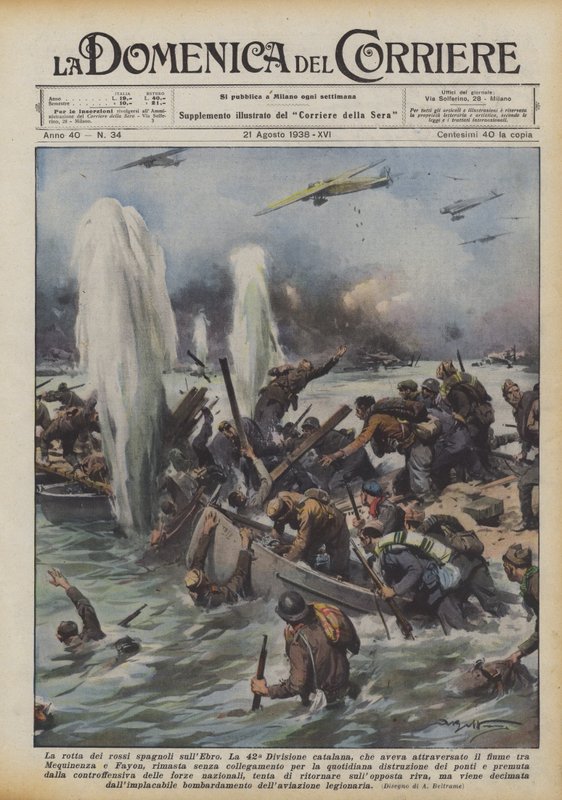 De spanska rödas rutt på Ebro av Achille Beltrame