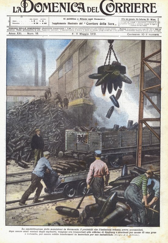 Demobilisering av ammunition i Tyskland av Achille Beltrame