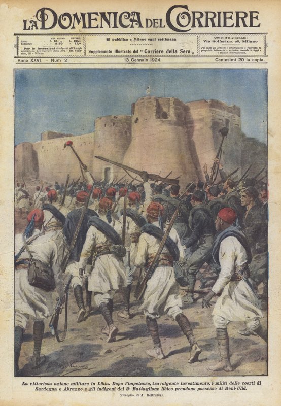 Den segerrika militära aktionen i Libyen av Achille Beltrame