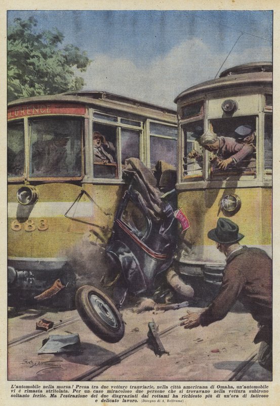 Bilen i greppet! av Achille Beltrame