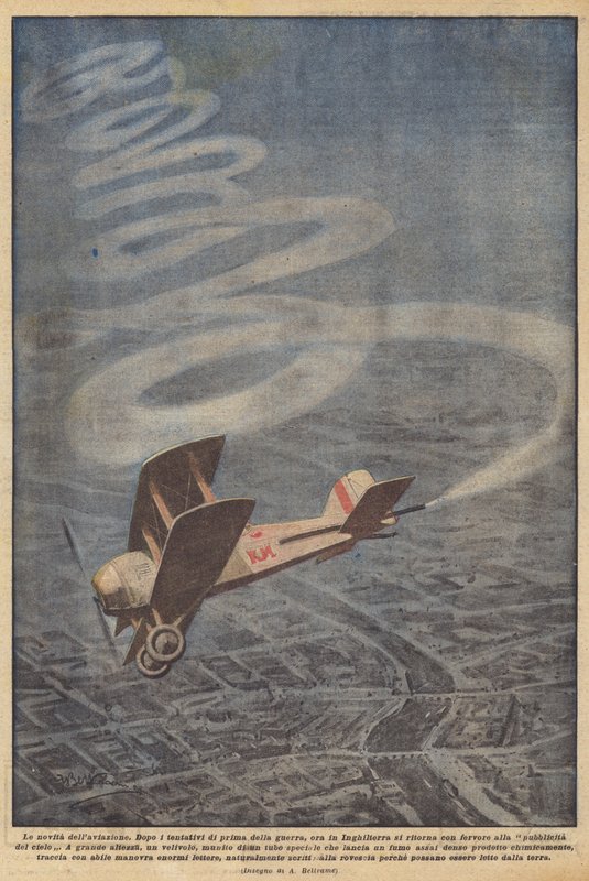 Nyheten om flyget av Achille Beltrame