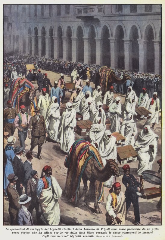 Fanns det några tidigare dragningar av de vinnande lotterna i Tripoli-lotteriet? av Achille Beltrame