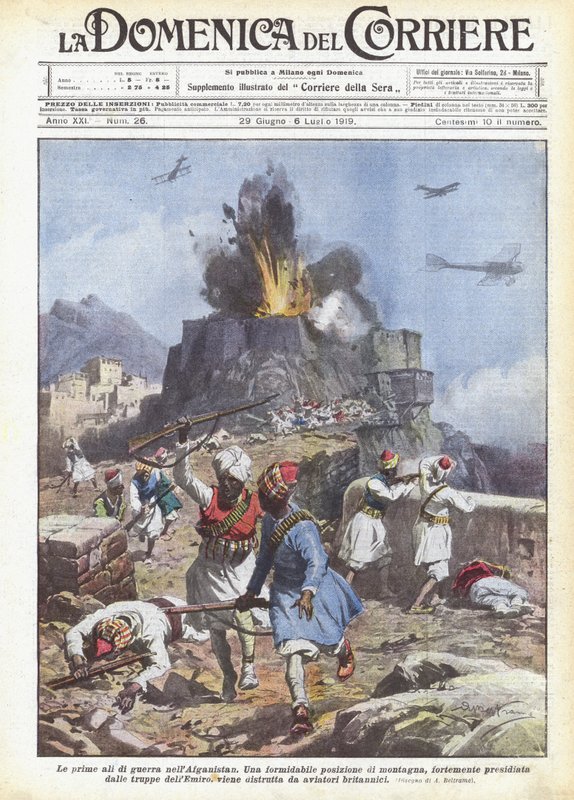 De första krigsvingarna i Afghanistan av Achille Beltrame