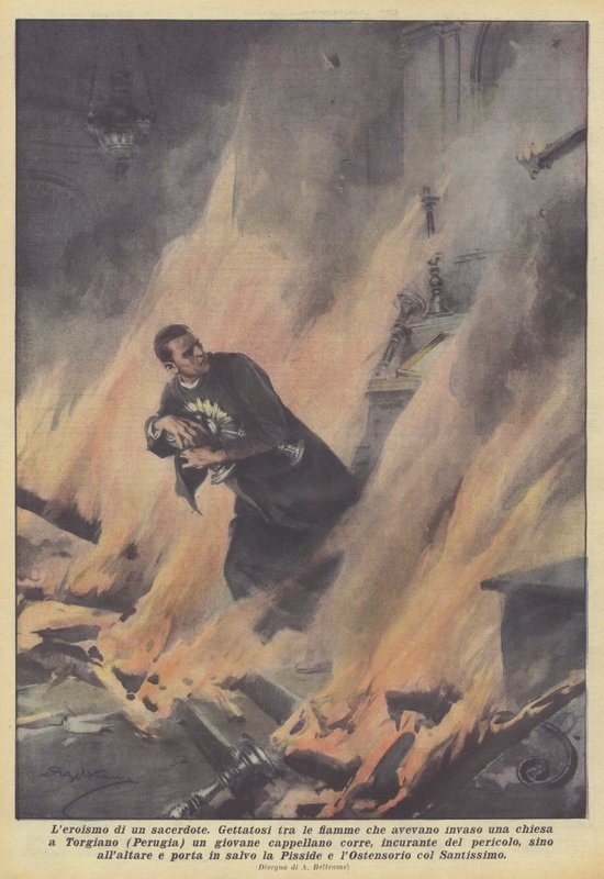 En prästs hjältemod av Achille Beltrame