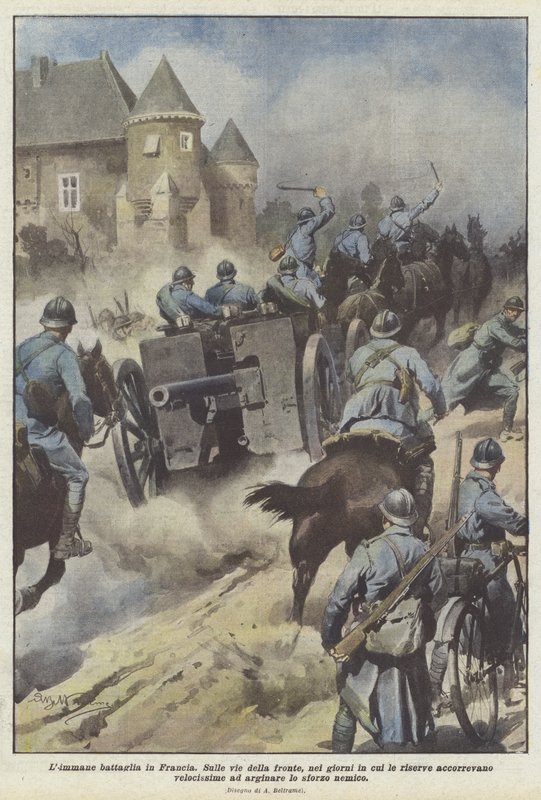 Det är strid i Frankrike av Achille Beltrame
