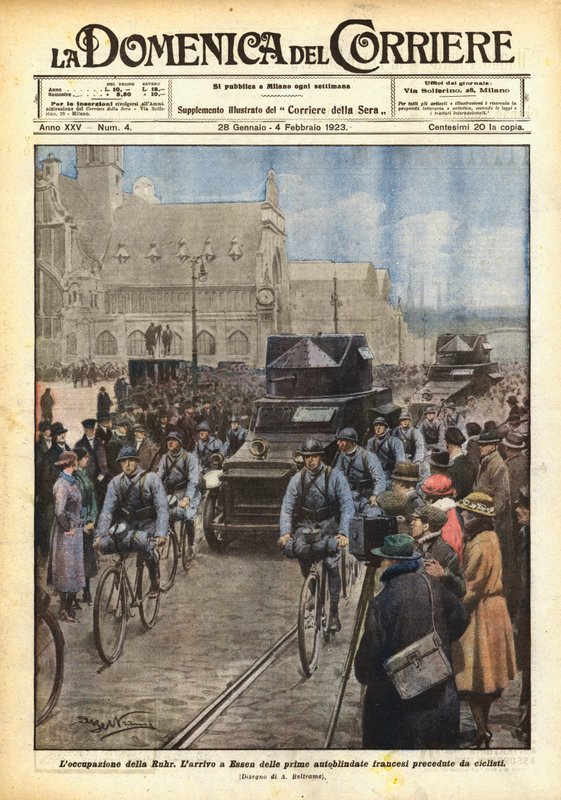 Ockupation av Ruhr av Achille Beltrame