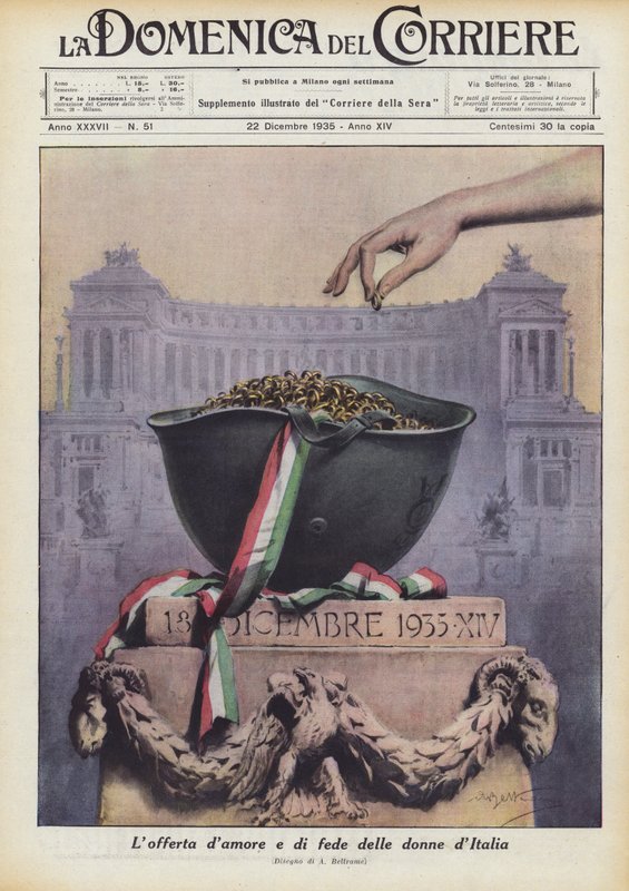 Erbjudandet om kärlek och tro från kvinnorna i Italien av Achille Beltrame