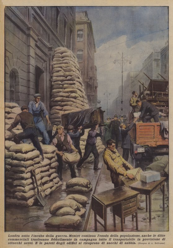 London under krigets mardröm av Achille Beltrame