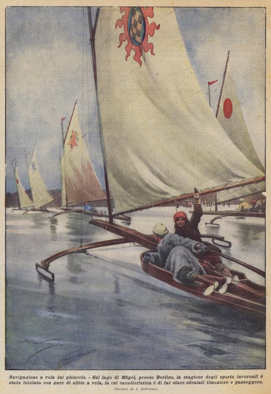 Segling på isen av Achille Beltrame