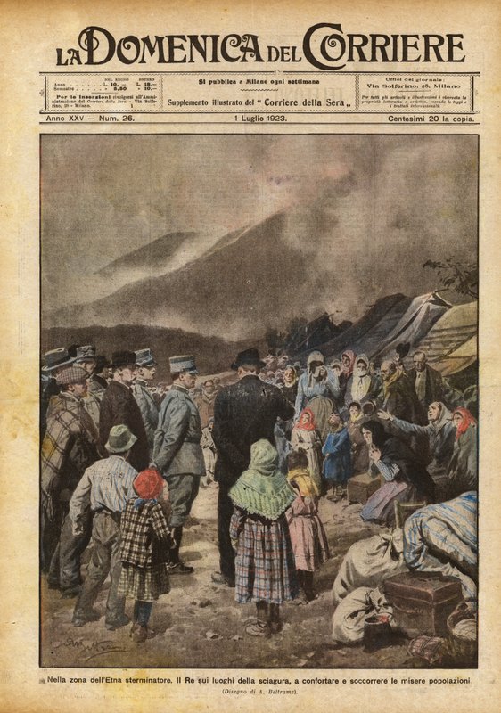 I utrotningsområdet i Etna av Achille Beltrame