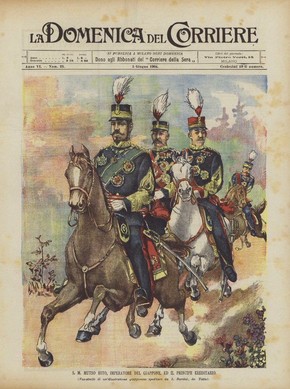 SM Mutso Hito, Japans kejsare, och kronprins av Achille Beltrame