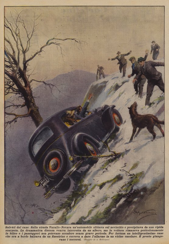 Räddad från hunden av Achille Beltrame