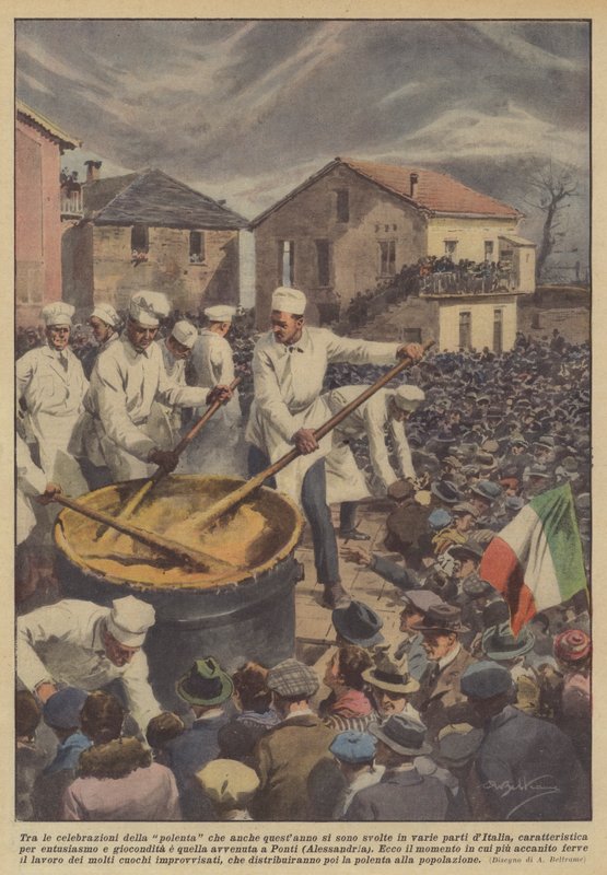 Bland firandet av polenta som även i år ägde rum i olika delar av Italien? av Achille Beltrame