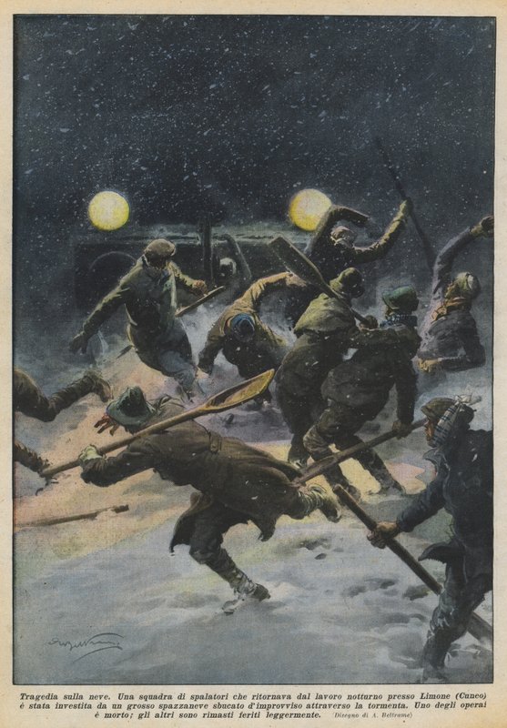 Tragedi i snön av Achille Beltrame