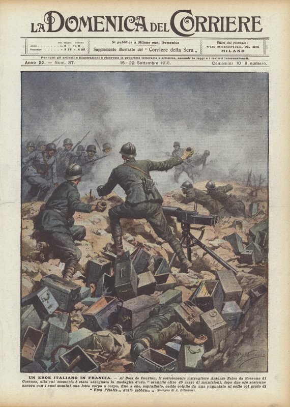 En italiensk hjälte i Frankrike av Achille Beltrame