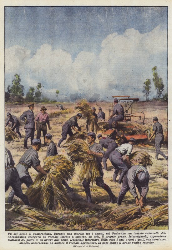 En trevlig gest av kamratskap av Achille Beltrame