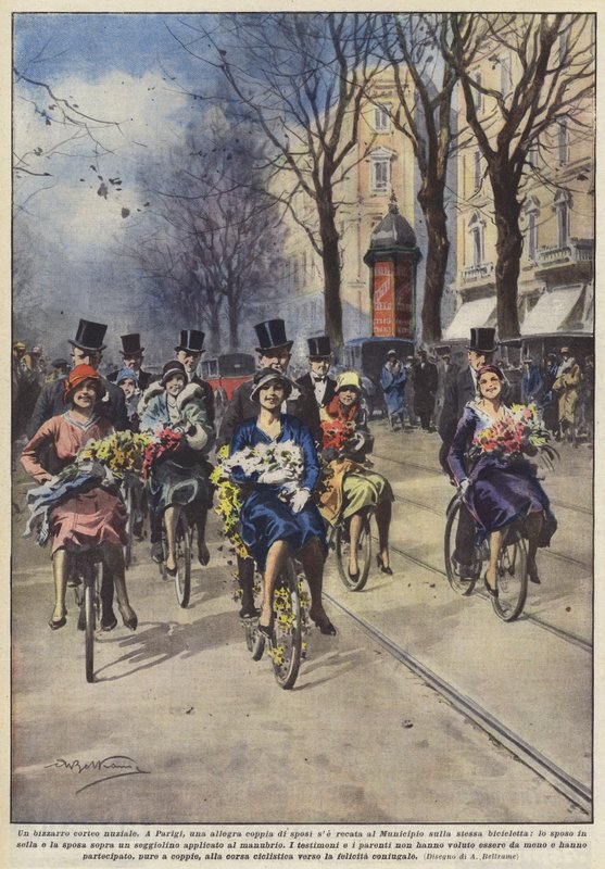 En bisarr bröllopståg av Achille Beltrame