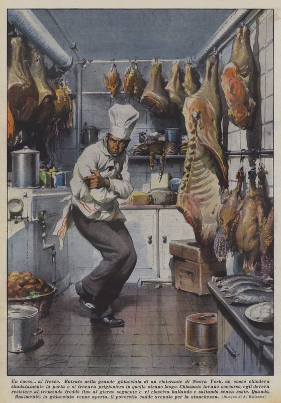 En kock? al fresco av Achille Beltrame