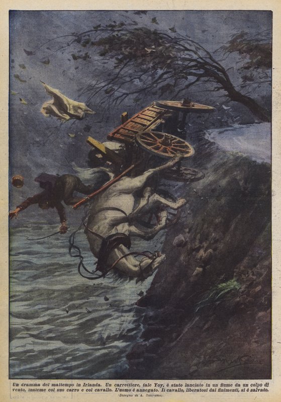 Ett drama av dåligt väder i Irland av Achille Beltrame