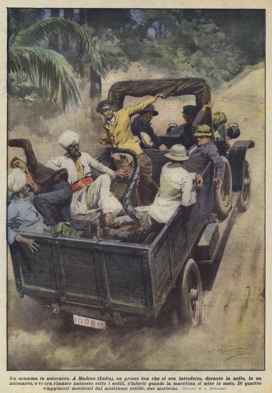 Ett drama i en lastbil av Achille Beltrame