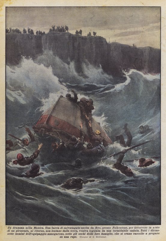 Ett drama i Engelska kanalen av Achille Beltrame