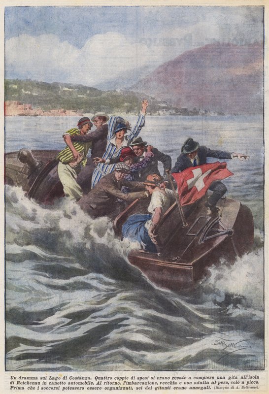 Ett drama vid Bodensjön av Achille Beltrame