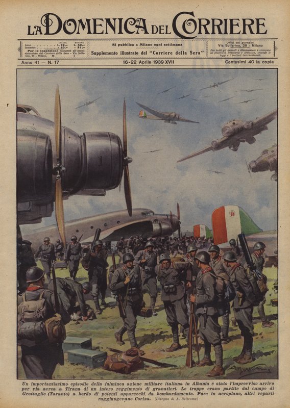 Var ett mycket viktigt avsnitt av den blixtsnabba italienska militäraktionen i Albanien? av Achille Beltrame