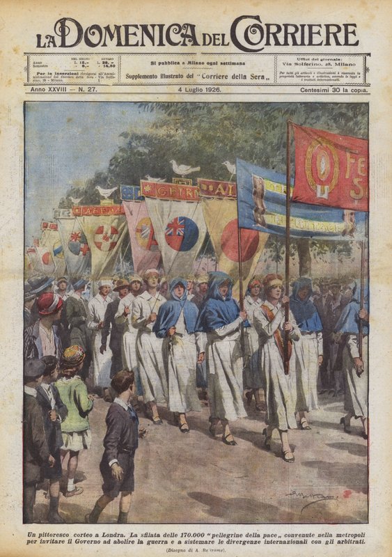 En färgstark procession i London av Achille Beltrame